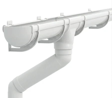 Комплект пластикового водостока d-135/90 мм ГрандЛайн Дизайн белый RAL 9003 в Санкт-Петербурге фото