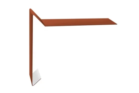 Планка ветровая для мягкой кровли Grand Line 100x20x100 0,5 Satin Matt цвет RAL 8004