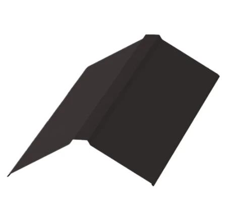 Планка конька плоского Металл Профиль 190x190x2000 Viking E 0,5 цвет RAL 8019