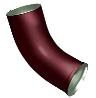 Колено стока d-90 мм 60 гр. Grand Line PE Полиэстер двухсторонний 0,6 RAL 3005