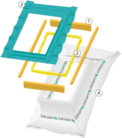 Наружный утепленный гидроизоляционный оклад Fakro XDP в Санкт-Петербурге фото