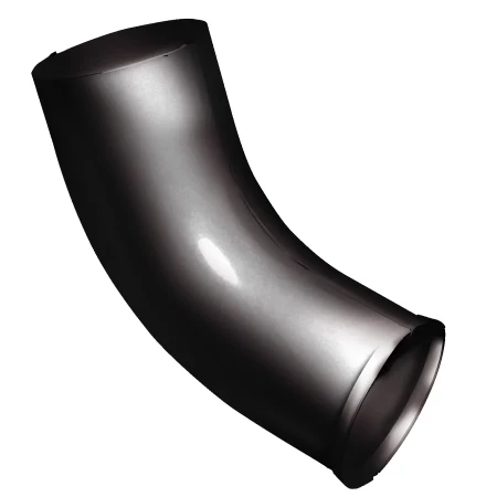 Колено стока d-90 мм 60 гр. Grand Line Полиуретан 0,6 RAL 9005