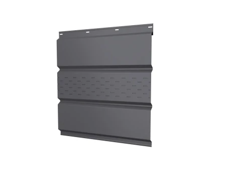 Металлический софит Grand Line Полиэстер 0,45 с частичной перфорацией Ral 7004