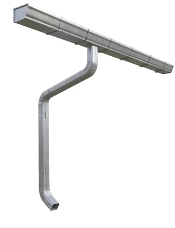 Комплект металлического водостока ГрандЛайн Vortex 127x78 мм Оцинкованный в Санкт-Петербурге фото