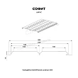 Металлический софит Металл Профиль Lбрус Ecosteel 0,5 с полной перфорацией под камень