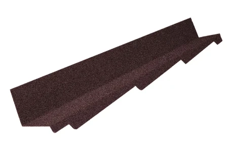 Планка примыкания правая для композитной черепицы Luxard цвет Мокко