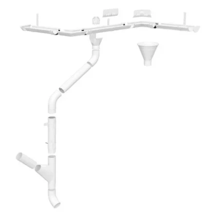 Крюк желоба усиленный d-125x280 мм Металл Профиль FORAMINA PUR 3,0 RAL 9010