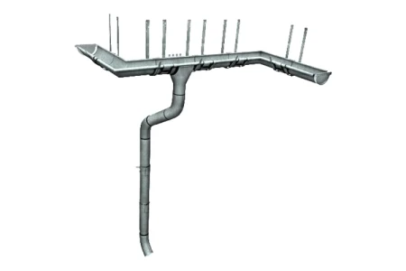 Колено стока d-90 мм 60 гр. Grand Line Optima 0,55 Оцинкованное