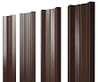 Металлический штакетник Grand Line М-образный Satin Matt 0,5 прямой