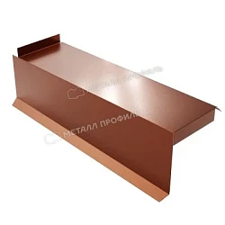 Планка сегментная торцевая левая Металл Профиль 400 мм Purman 0,5 Планка сегментная торцевая левая Металл Профиль 400 мм Purman 0,5