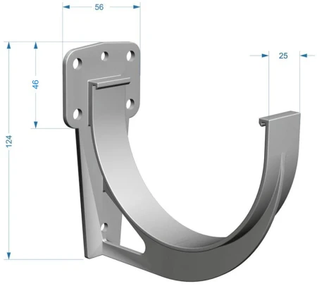 Кронштейн желоба ПВХ d-120 мм Döcke Premium в Санкт-Петербурге фото