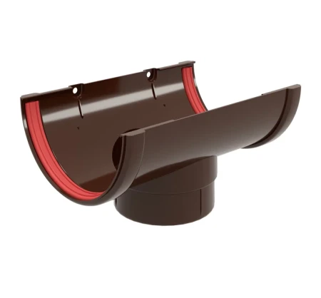 Воронка желоба ПВХ d-120x90 мм Grand Line Классика коричневая RR 32