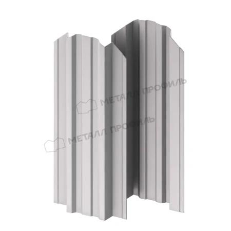 Прямоугольный Trapeze Полиэстер 0,45 RAL 9006 фигурный