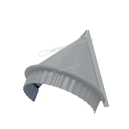 Заглушка конька круглого конусная Металл Профиль 0,5 Norman цвет RAL 7004