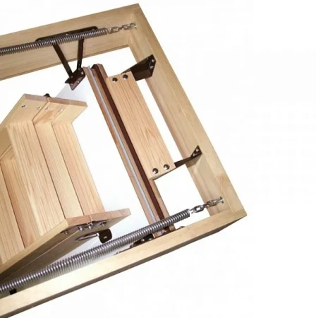 Чердачная люк-лестница Oman Складная 3-х секционная противопожарная Polar EI45 в Санкт-Петербурге фото