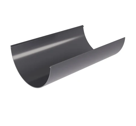 Желоб полукруглый ПВХ d-120 мм 3 м Grand Line Классика графит RAL 7024