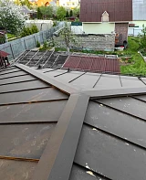 Фальцевая кровля Grand Line PurPro Matt сложная крыша с ендовой