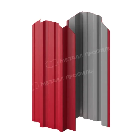 Прямоугольный Trapeze Полиэстер 0,45 RAL 3003 фигурный