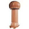 Роторный вентиляционный выход терракотового цвета для кровли