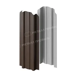 Штакетник Металл Профиль Прямоугольный Lane Valori 0,5 фигурный