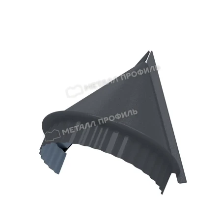 Заглушка конька круглого конусная Металл Профиль 0,50 PURMAN цвет RAL 7024