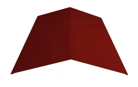 Планка конька плоского простая Металл Профиль 115x115x2000 0,45 Полиэстер цвет RAL 3011 Планка конька плоского простая Металл Профиль 115x115x2000 0,45 Полиэстер цвет RAL 3011