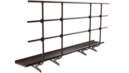 С ограждением для фальцевой кровли 3 м, Ral 8017