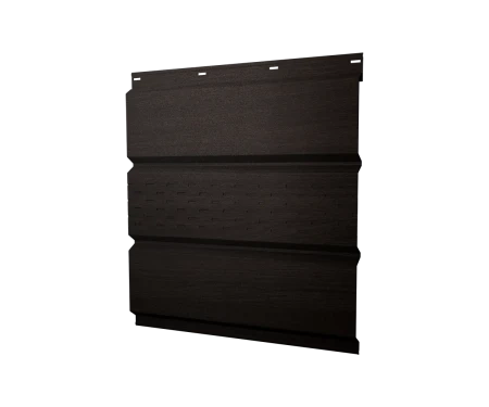 Металлический софит Grand Line Print Elite 0,45 с частичной перфорацией Coffee Wood