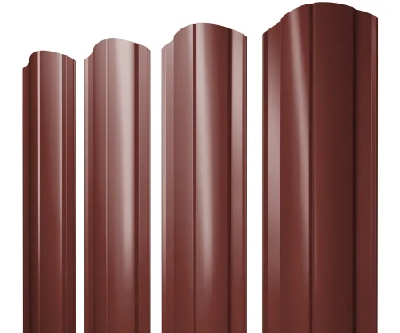 Полукруглый Slim Полиэстер 0,45 RAL 3009 фигурный Полукруглый Slim Полиэстер 0,45 RAL 3009 фигурный