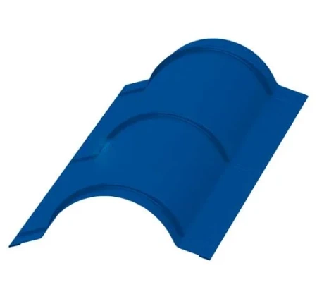 Планка конька круглого Металл Профиль R110x2000 0,5 Norman цвет RAL 5005