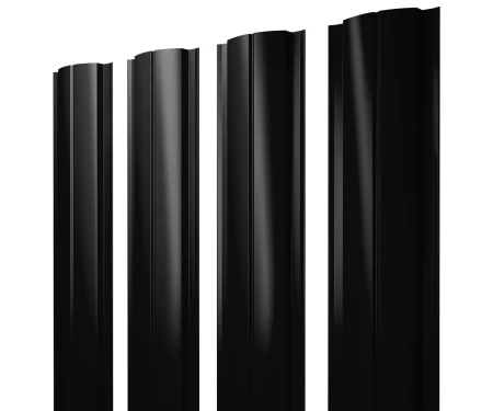 Полукруглый Slim Satin 0,5 RAL 9005 прямой