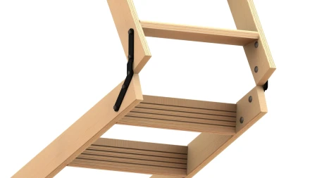 Чердачная люк-лестница Oman Складная 3-х секционная противопожарная Maxi EI45 в Санкт-Петербурге фото