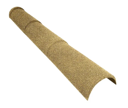 Конек полукруглый тройной для композитной черепицы Grand Line цвет Песочный раф