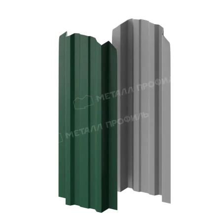 Прямоугольный Lane Viking 0,45 RAL 6005 фигурный