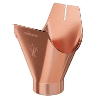 Воронка желоба выпускная d-150x100 мм Aquasystem Элит 0,6 медный