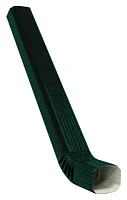 Труба прямоугольная с коленом 3 м ГрандЛайн Vortex Полиэстер 0,45 RAL 6005 (зелёный мох)