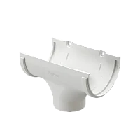 Воронка желоба ПВХ d-120x80 мм Döcke Standard белая RAL 9003