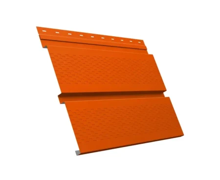 Металлический софит Grand Line Квадро Брус Полиэстер 0,45 с полной перфорацией Ral 2004