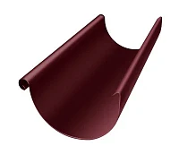 Желоб полукруглый d-125 мм 3 м Grand Line PE Полиэстер двухсторонний 0,55 RAL 3005