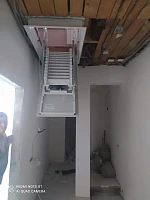 Чердачная лестница Fantozzi Scale Motor Premium 70х120 в разложенном виде