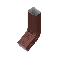 Колено трубы 76x102 мм 60 гр. Металл Профиль FORAMINA FREEZE QUADRO Valori двухстороннее 0,6 DarkBrown