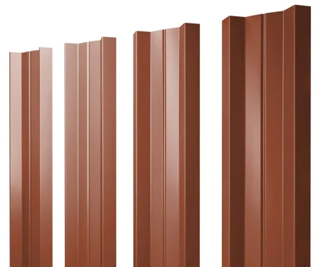 М-образный Atlas 0,5 RAL 8004 прямой