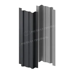 Штакетник Металл Профиль Прямоугольный Lane Viking 0,45 прямой