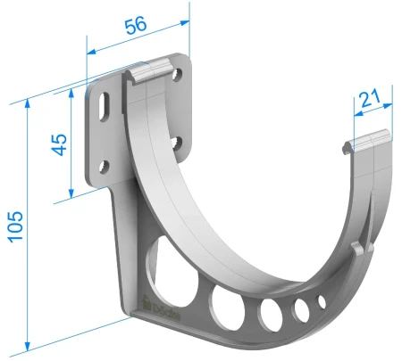 Кронштейн желоба ПВХ d-120 мм Döcke Standard в Санкт-Петербурге фото