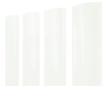 Полукруглый Slim Velur 0,5 RAL 9003 прямой