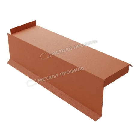 Планка сегментная торцевая левая Металл Профиль 350 мм 0,5 Norman цвет RAL 8004