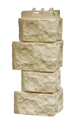 Доборные элементы фасада Grand Line Угол пластиковой фасадной панели  Дикий камень Classic