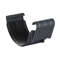 Соединитель желоба d-125 мм Металл Профиль FORAMINA PUR Purman двухсторонний 0,6 RAL 7024