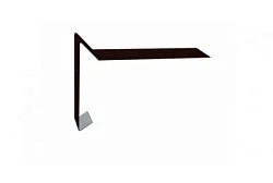 Планка ветровая для мягкой кровли Grand Line 100x20x70 Drap 0,45 Планка ветровая для мягкой кровли Grand Line 100x20x70 Drap 0,45