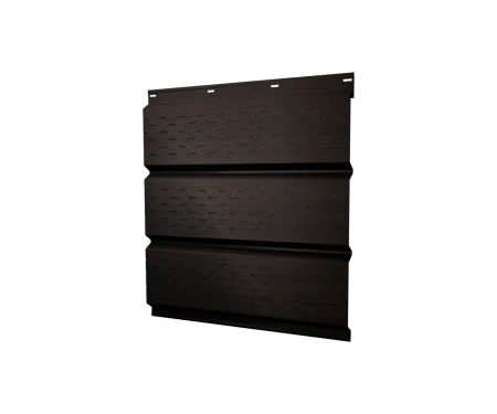 Металлический софит Grand Line Print Elite 0,45 с полной перфорацией Coffee Wood